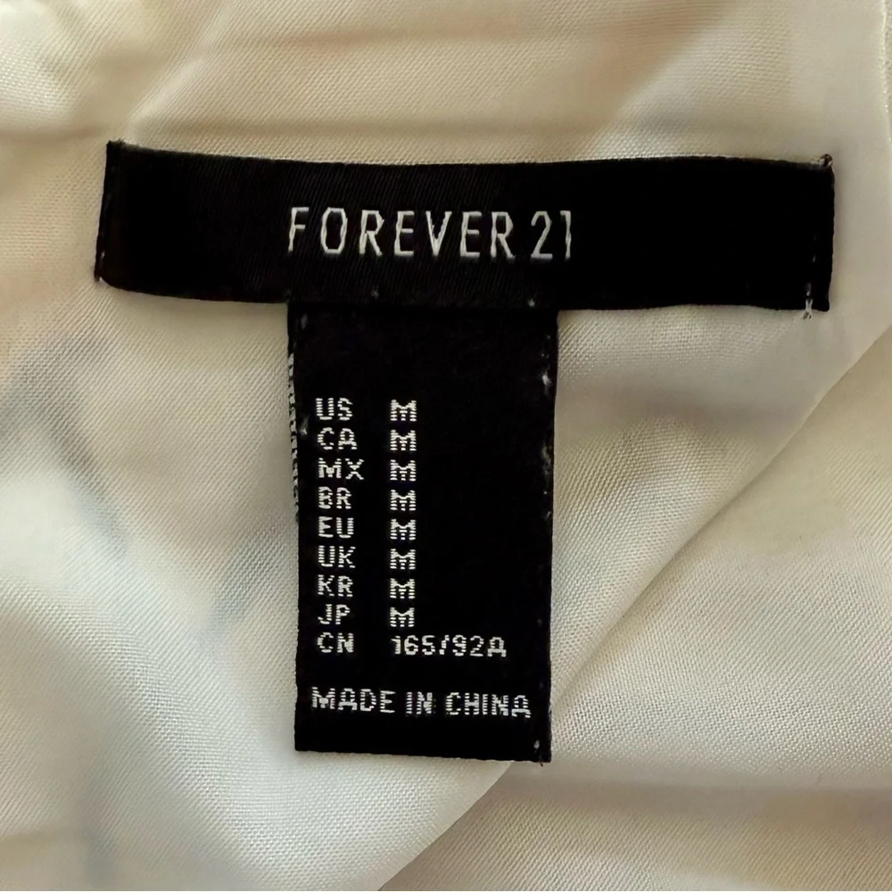 Forever 21 Yellow Rose Mini Dress Size M